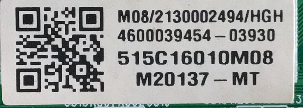KIT DE TARJETAS PARA TV ONN·ROKU TV 4K SMART TV (50) / MAIN MS16010-ZC01-01 / 515C16010M08 / 2E01413C0 / T-CON CCPD_96PIN_C0F_UHD_MU / 513C4952M01 / 102P2E3372A0 / FUENTE TV5006-ZC02-02 / 303C500606J / E021M460-B2 / PANEL CC500PV3D / MODELO 100012585 - Imagen 3